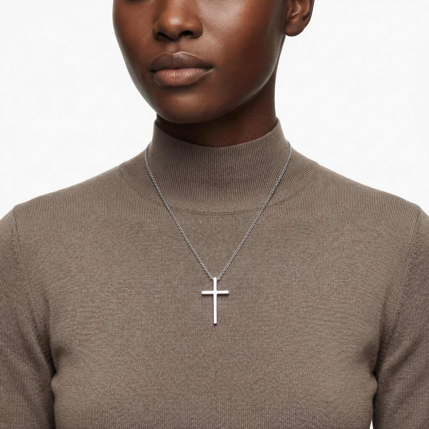 Silver Cross Necklace