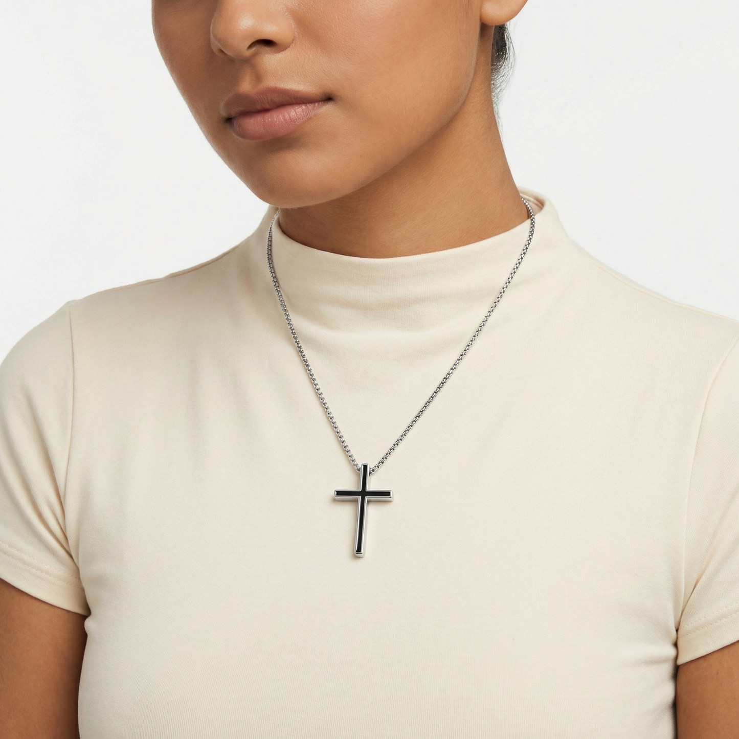 Black Cross Necklace