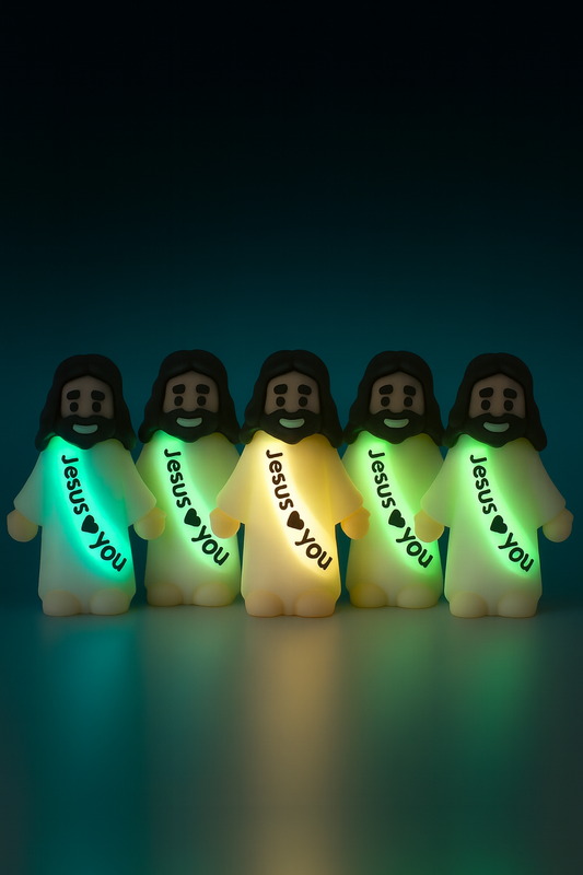 Mini Jesus Figures Glow-In-The-Dark