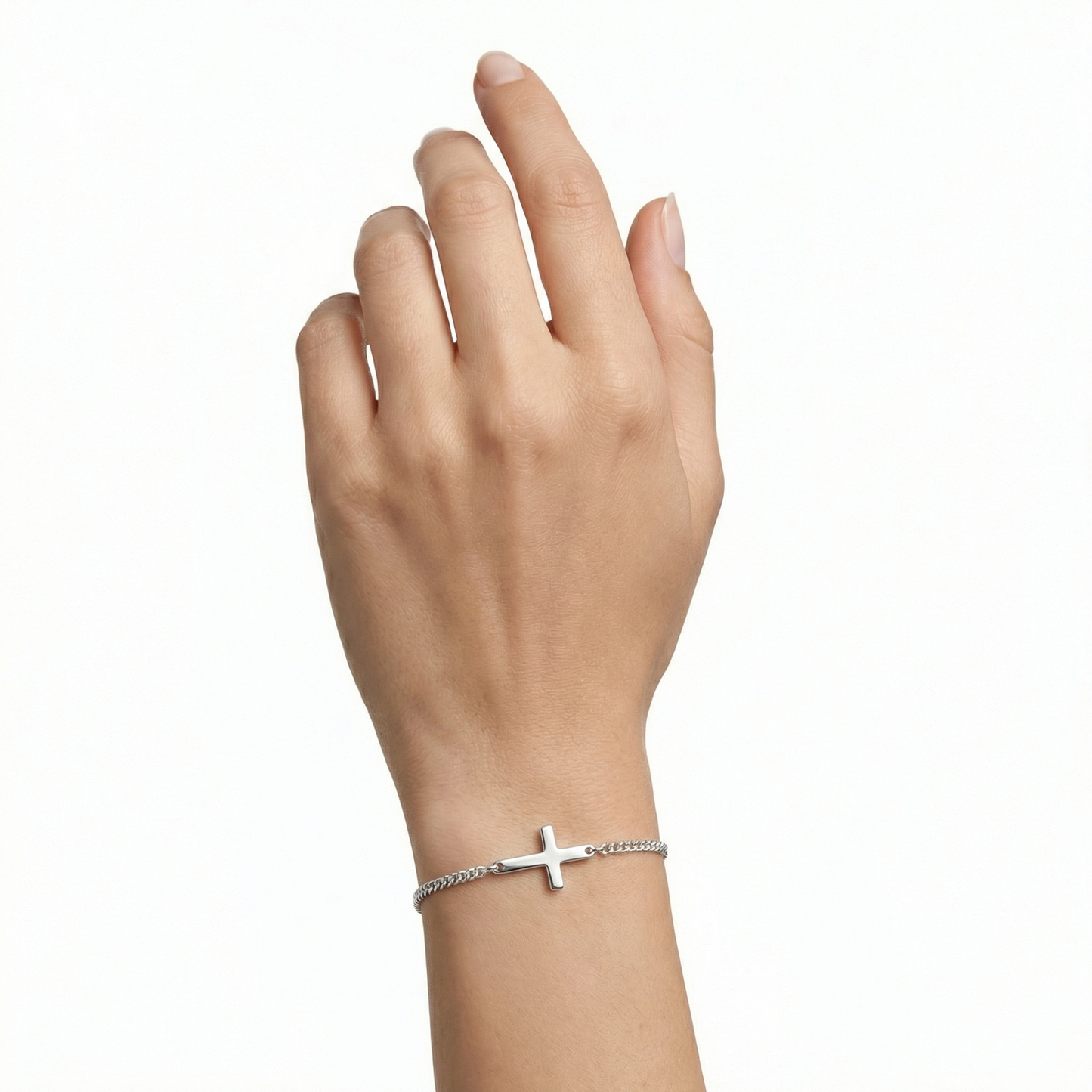 Silver Cross Bracelet