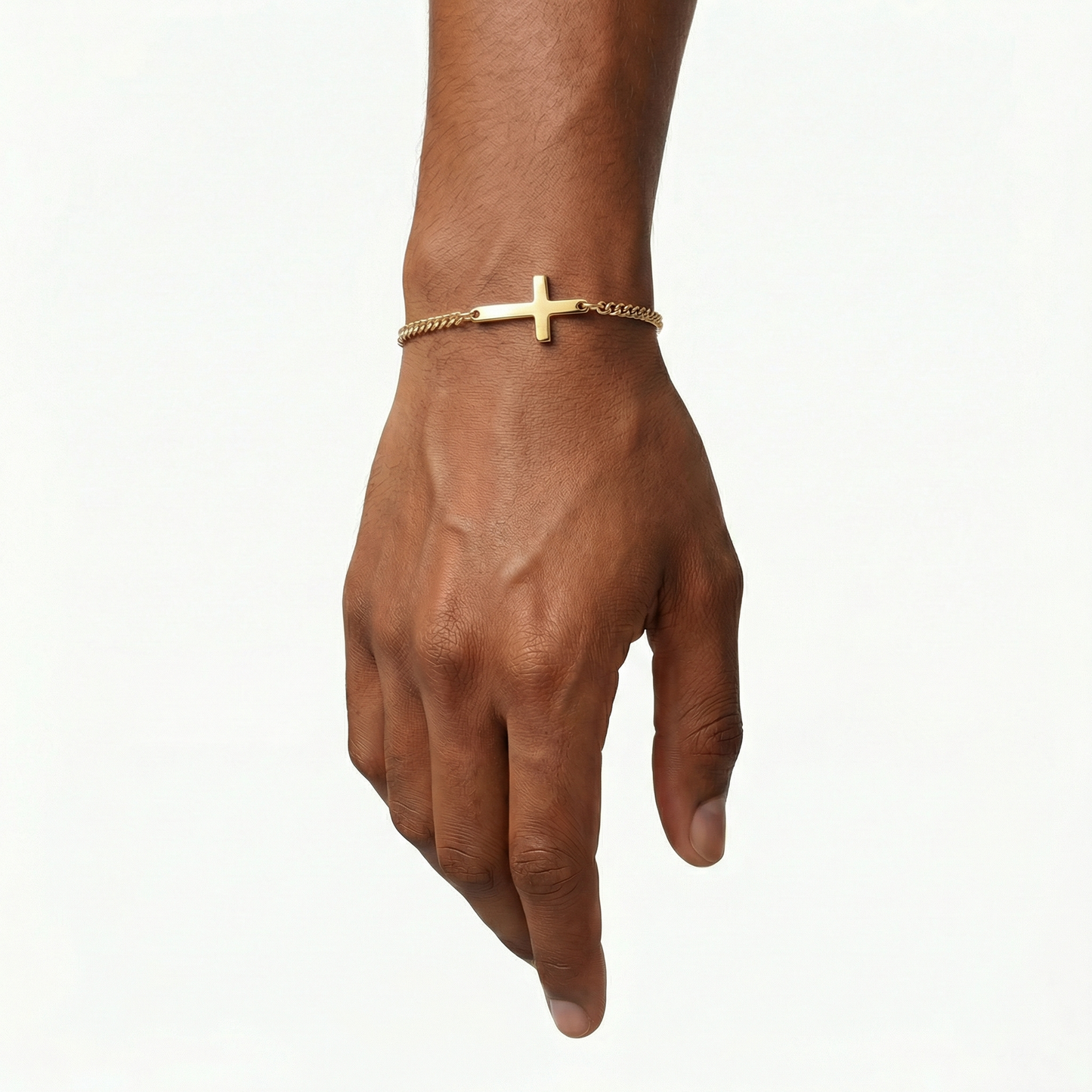 Gold Cross Bracelet