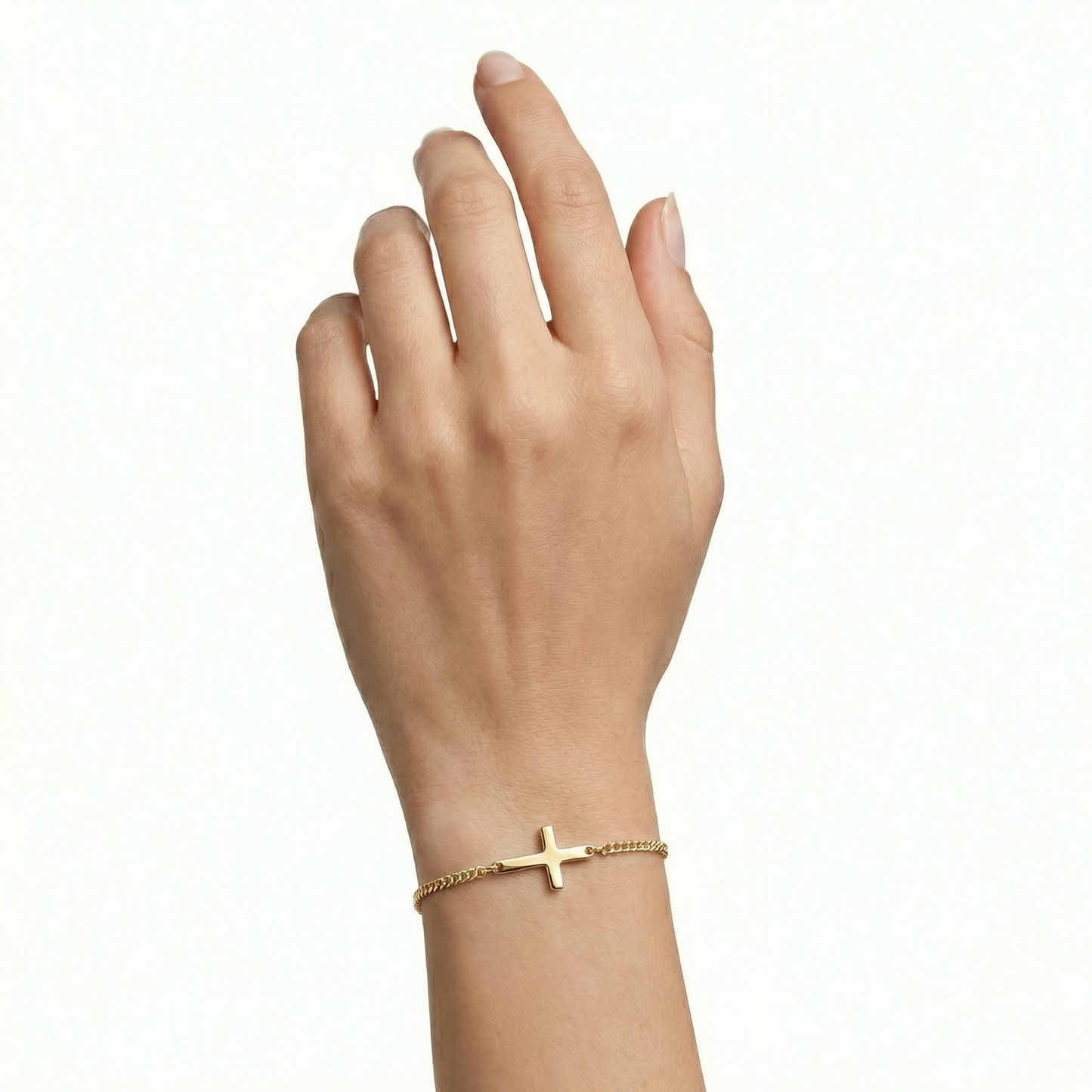 Gold Cross Bracelet