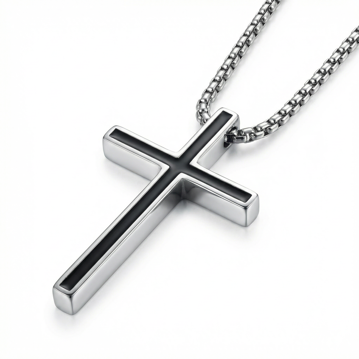 Black Cross Necklace