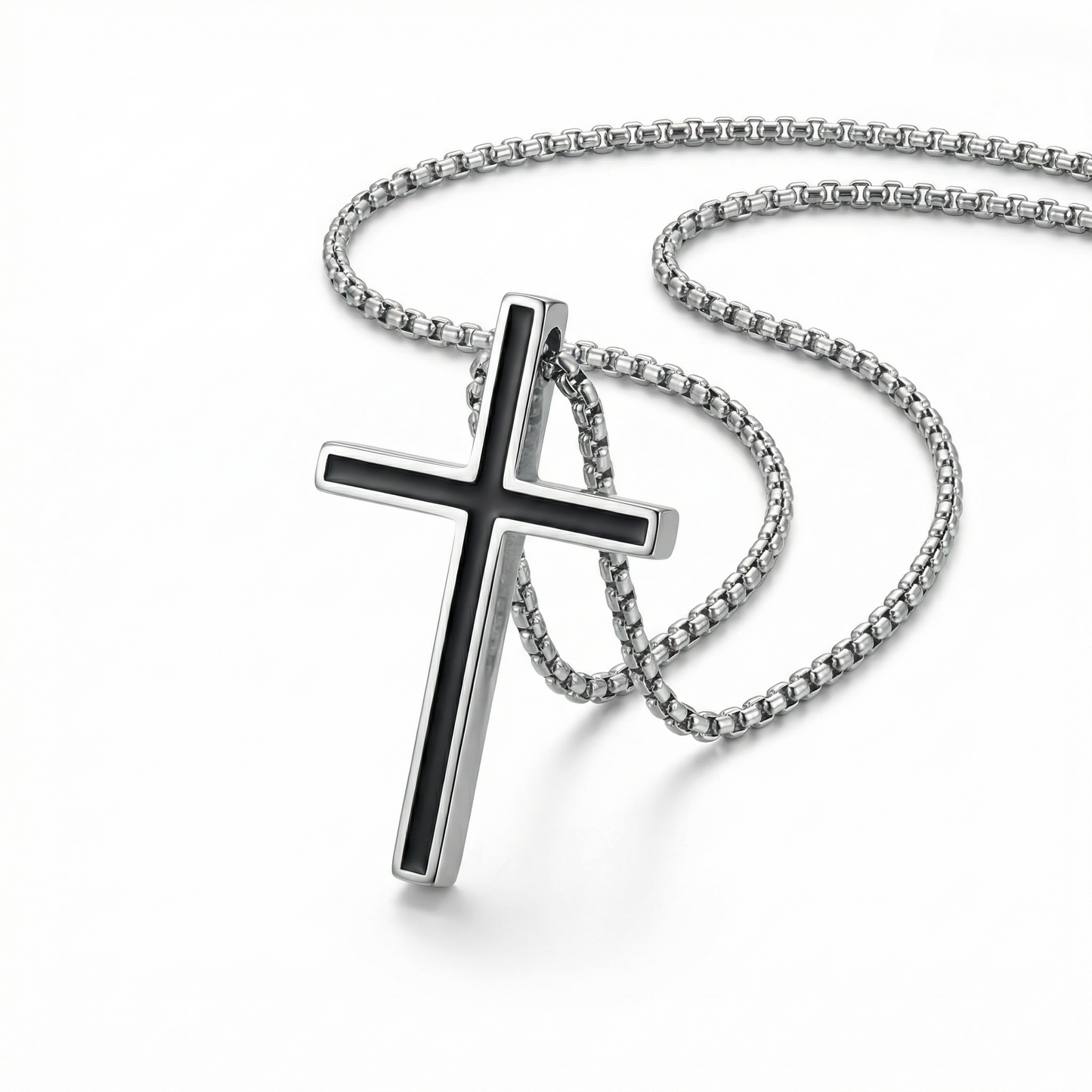 Black Cross Necklace