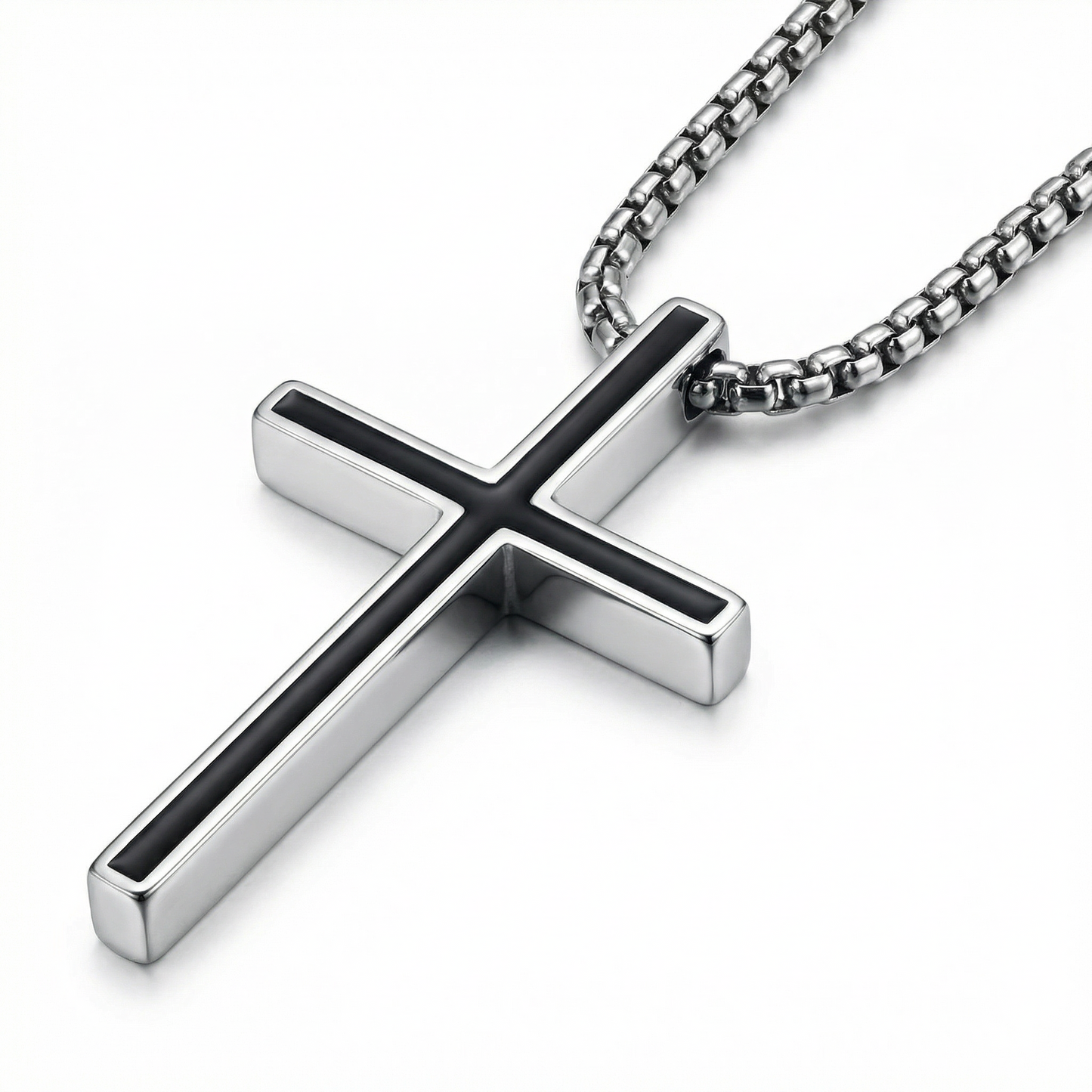 Black Cross Necklace