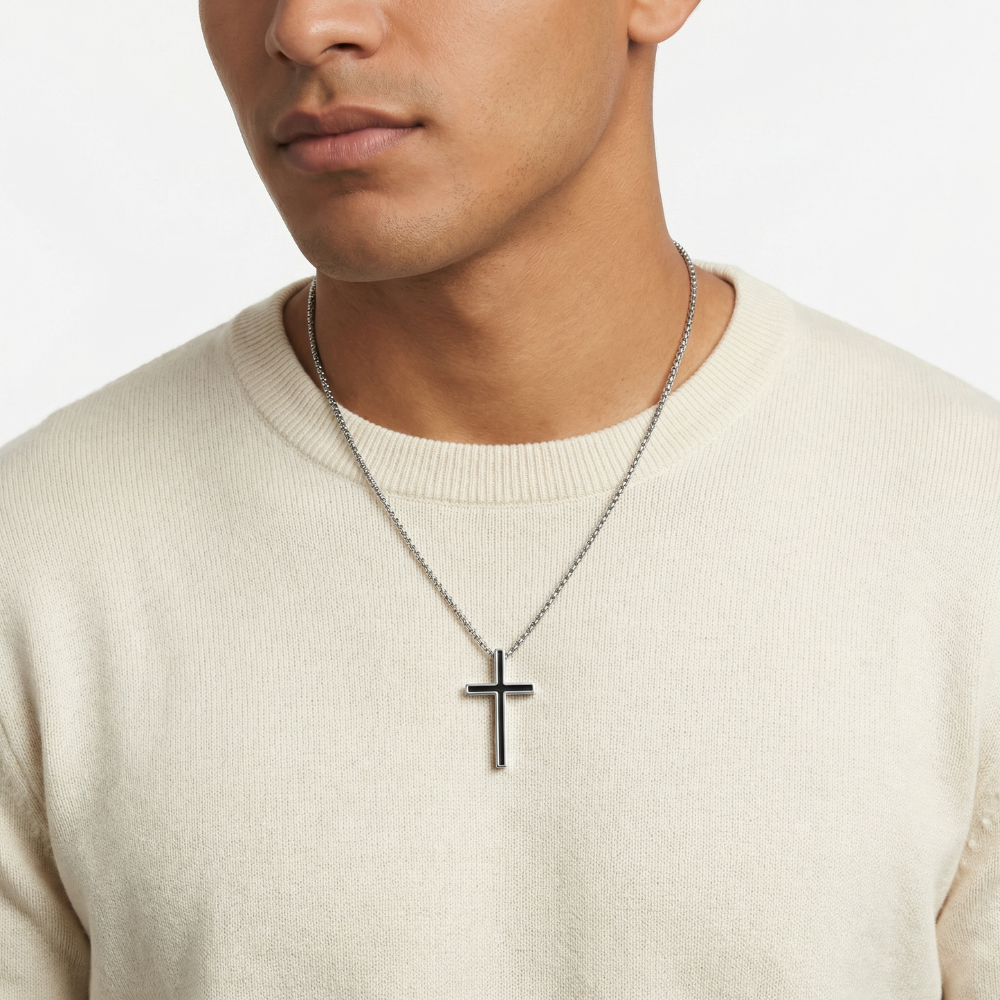 Black Cross Necklace