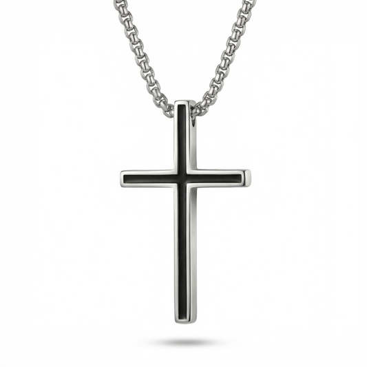 Black Cross Necklace
