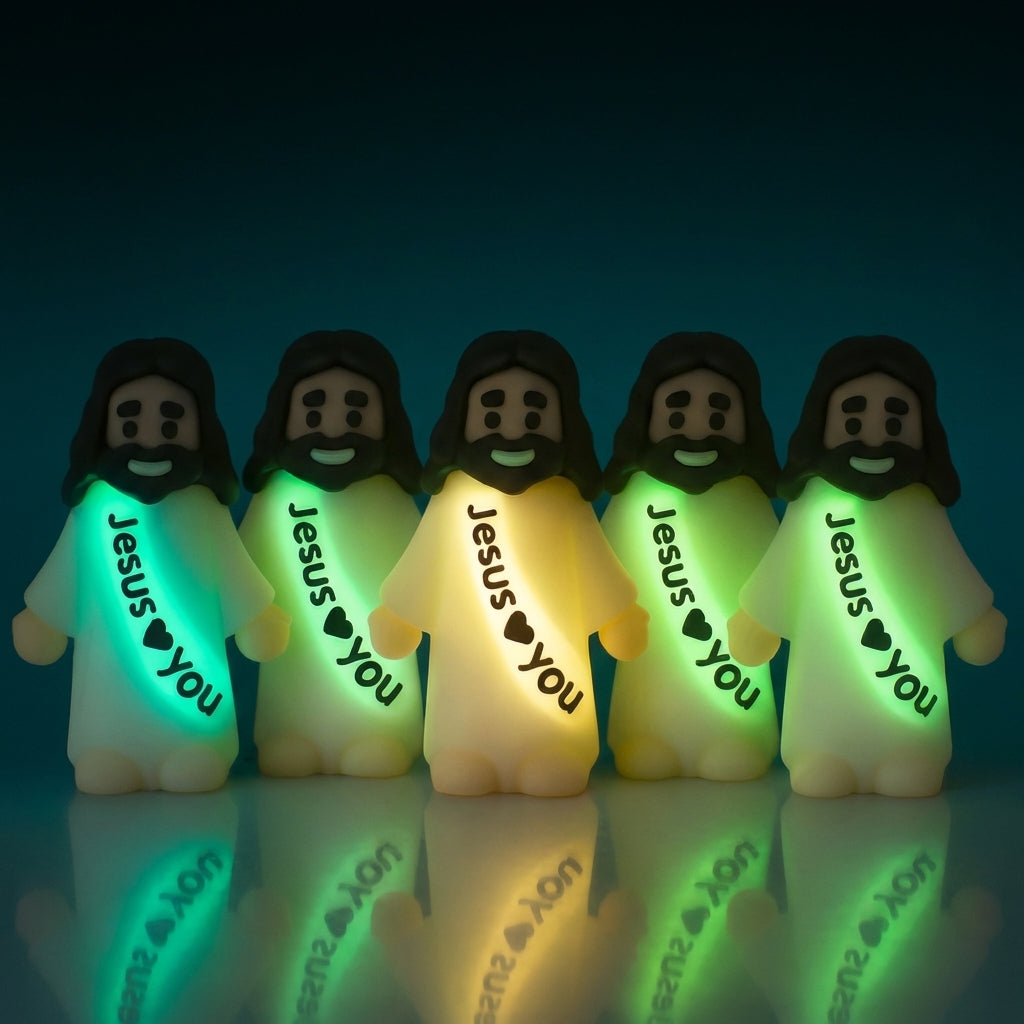 Mini Jesus Figures Glow-In-The-Dark